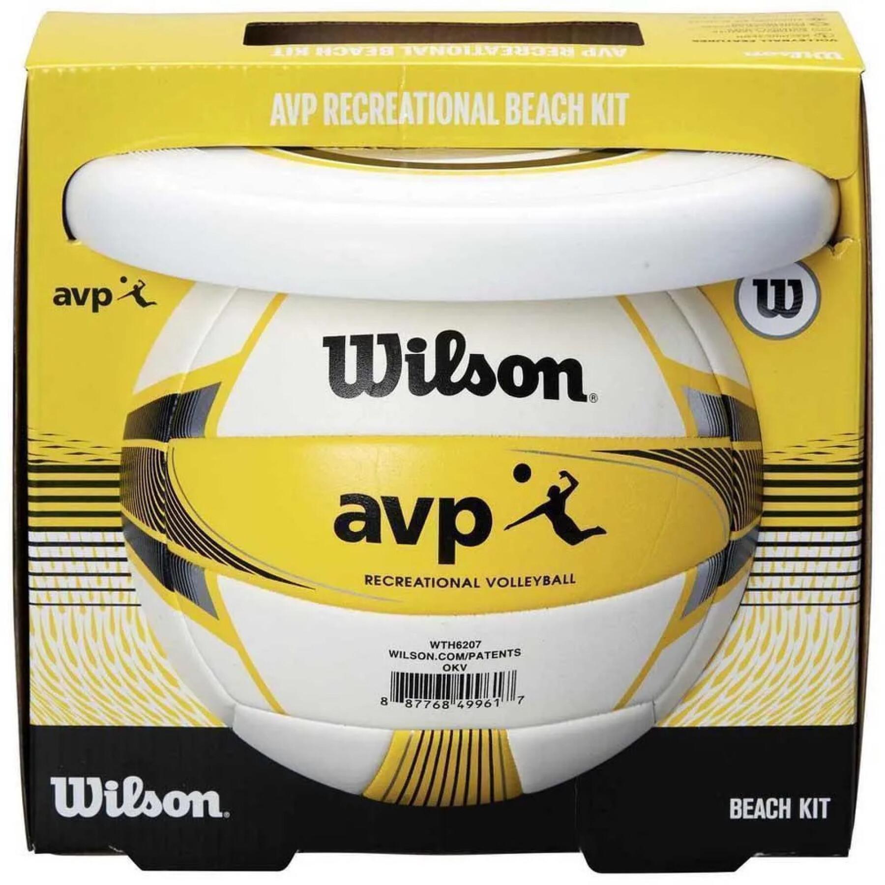 Kit för strandvolleyboll Wilson AVP (Ballon + Disque)