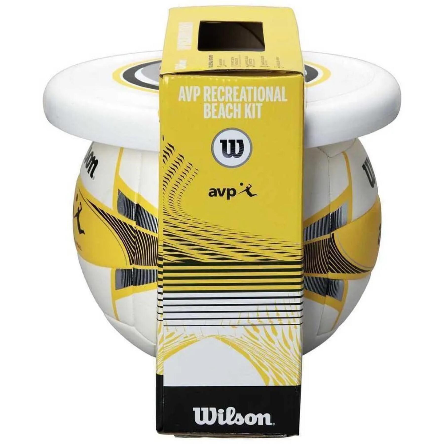 Kit för strandvolleyboll Wilson AVP (Ballon + Disque)
