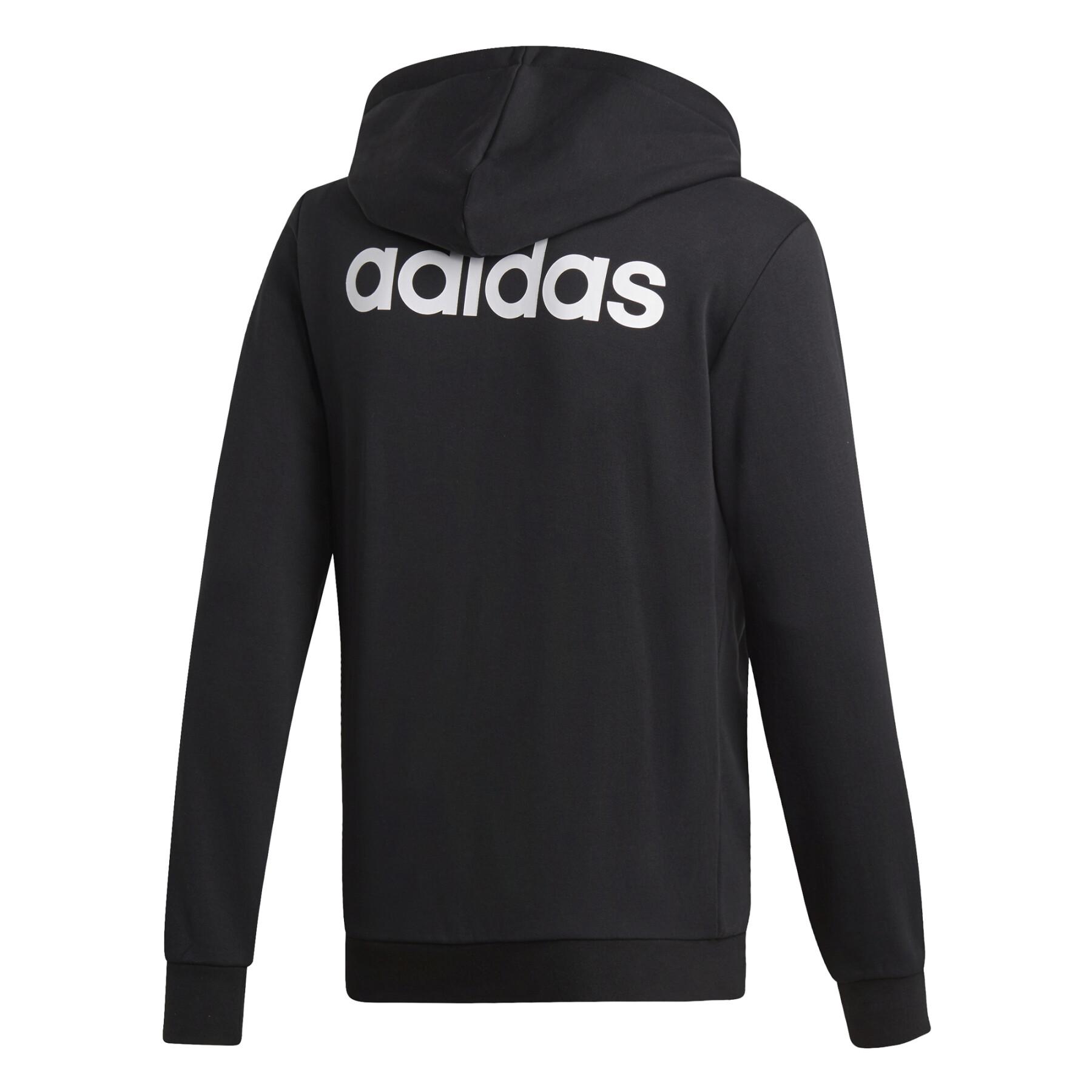 Jacka med huva adidas Essentials Linear French Terry