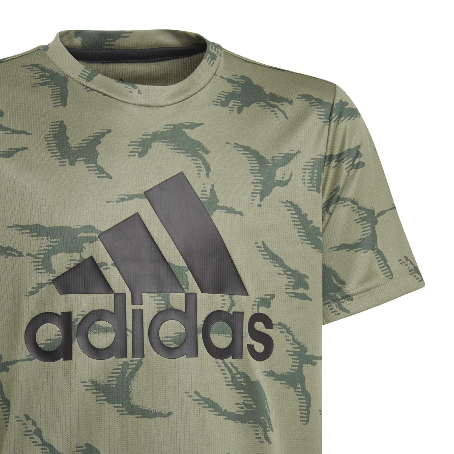 T-shirt för barn adidas Designed To Move Camouflage