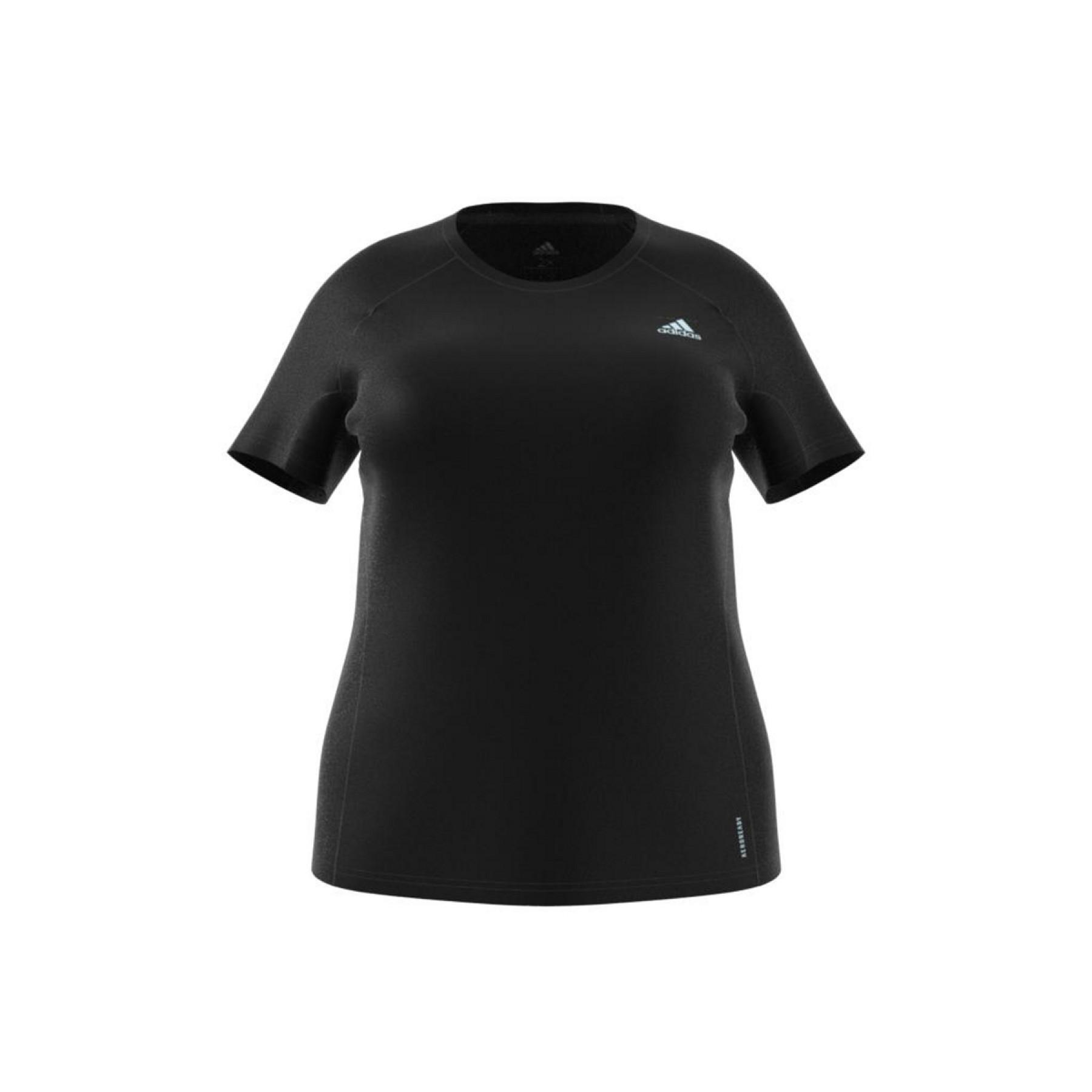 T-shirt för kvinnor adidas Runner Grande Taille