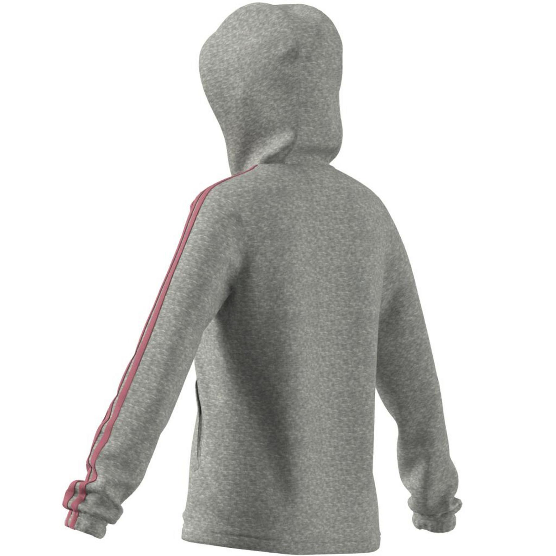 Sweatshirt med huva och dragkedja för barn adidas Essentials 3S