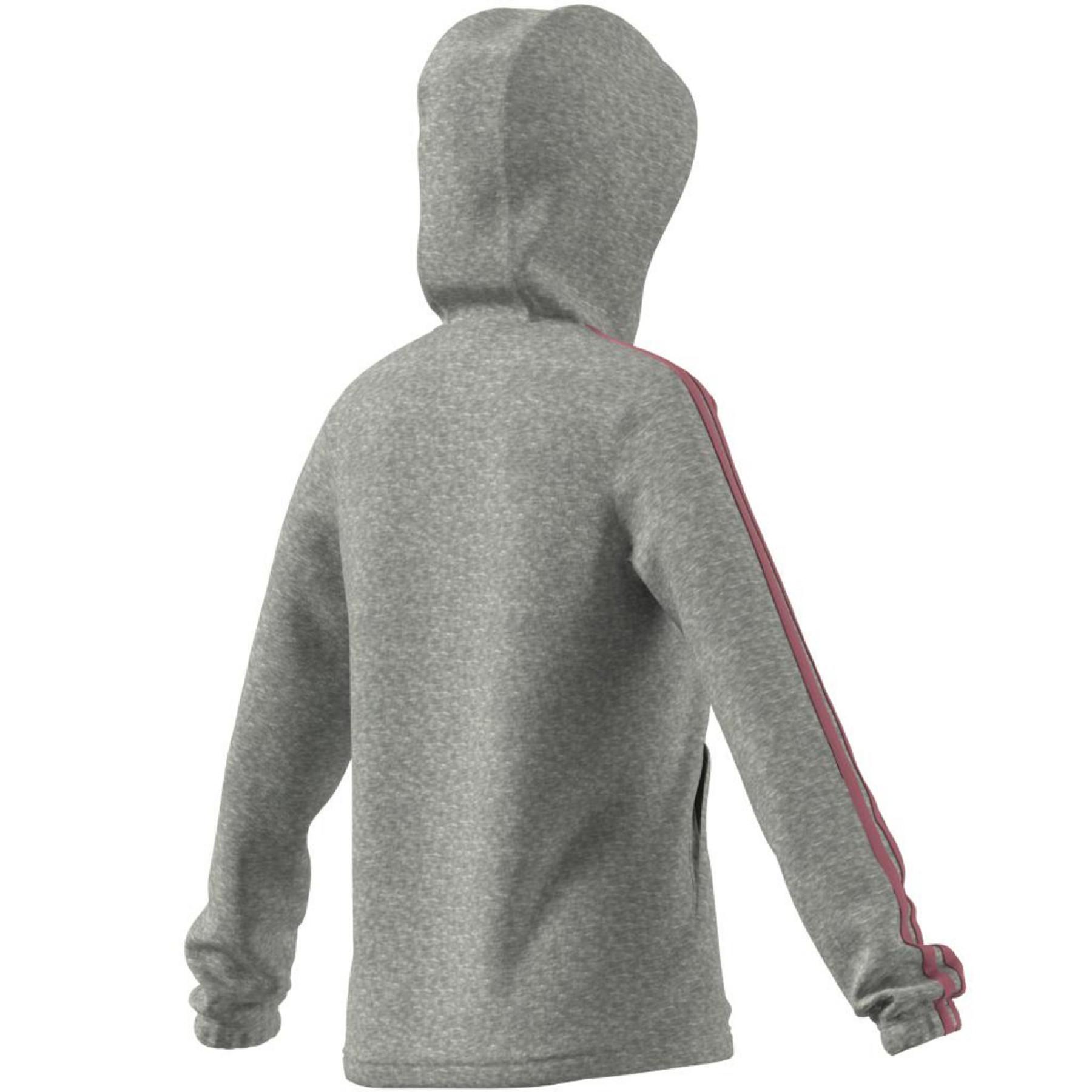 Sweatshirt med huva och dragkedja för barn adidas Essentials 3S