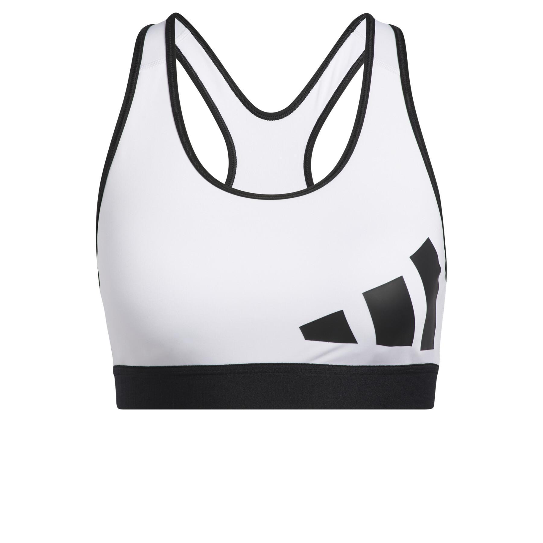 Behå för kvinnor adidas Believe This Medium-Support Workout Logo