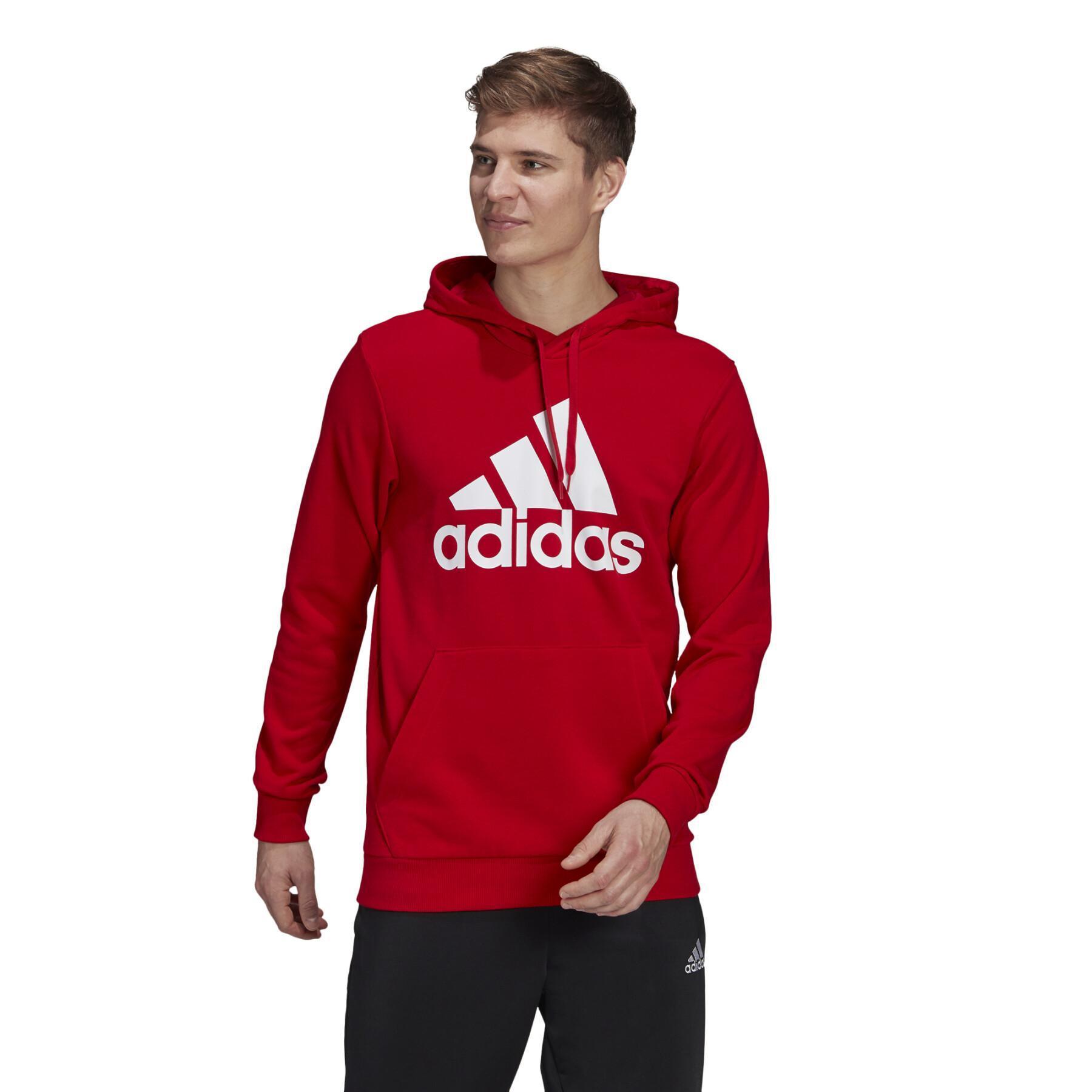 Sweatshirt med huva adidas Essentials Big Logo