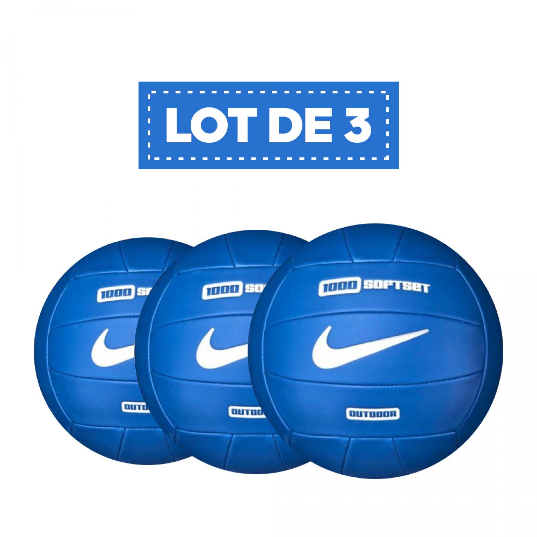 Förpackning med 3 ballonger Nike 1000 softset outdoor orange