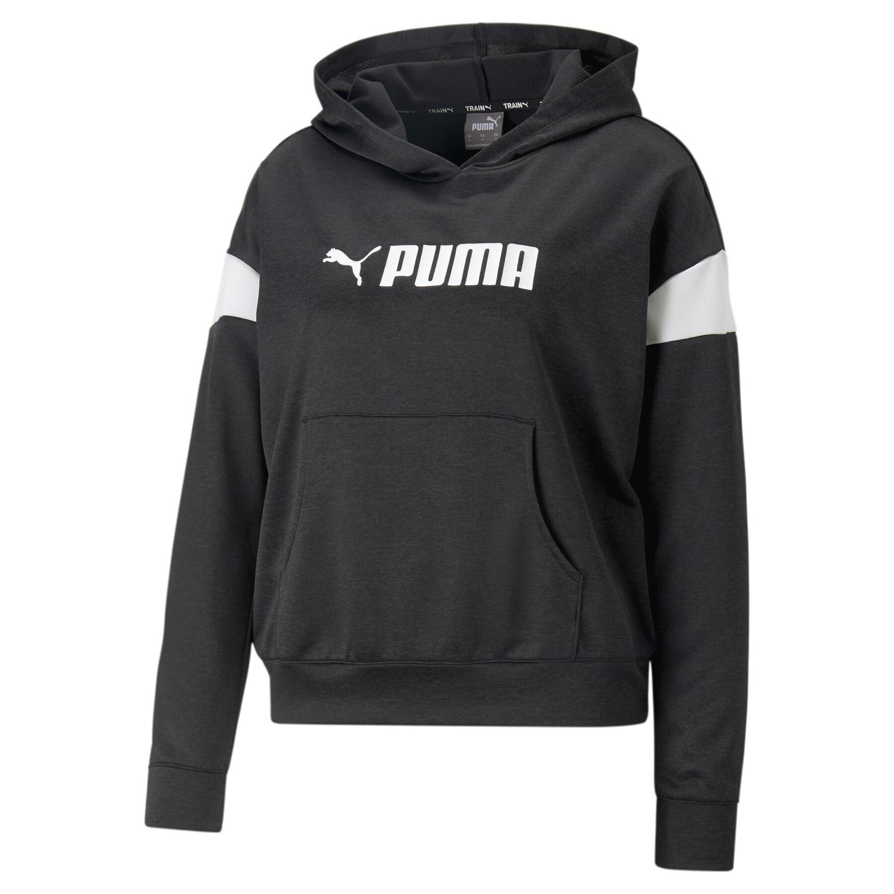 Stickad sweatshirt med huva för kvinnor Puma Fit Tech