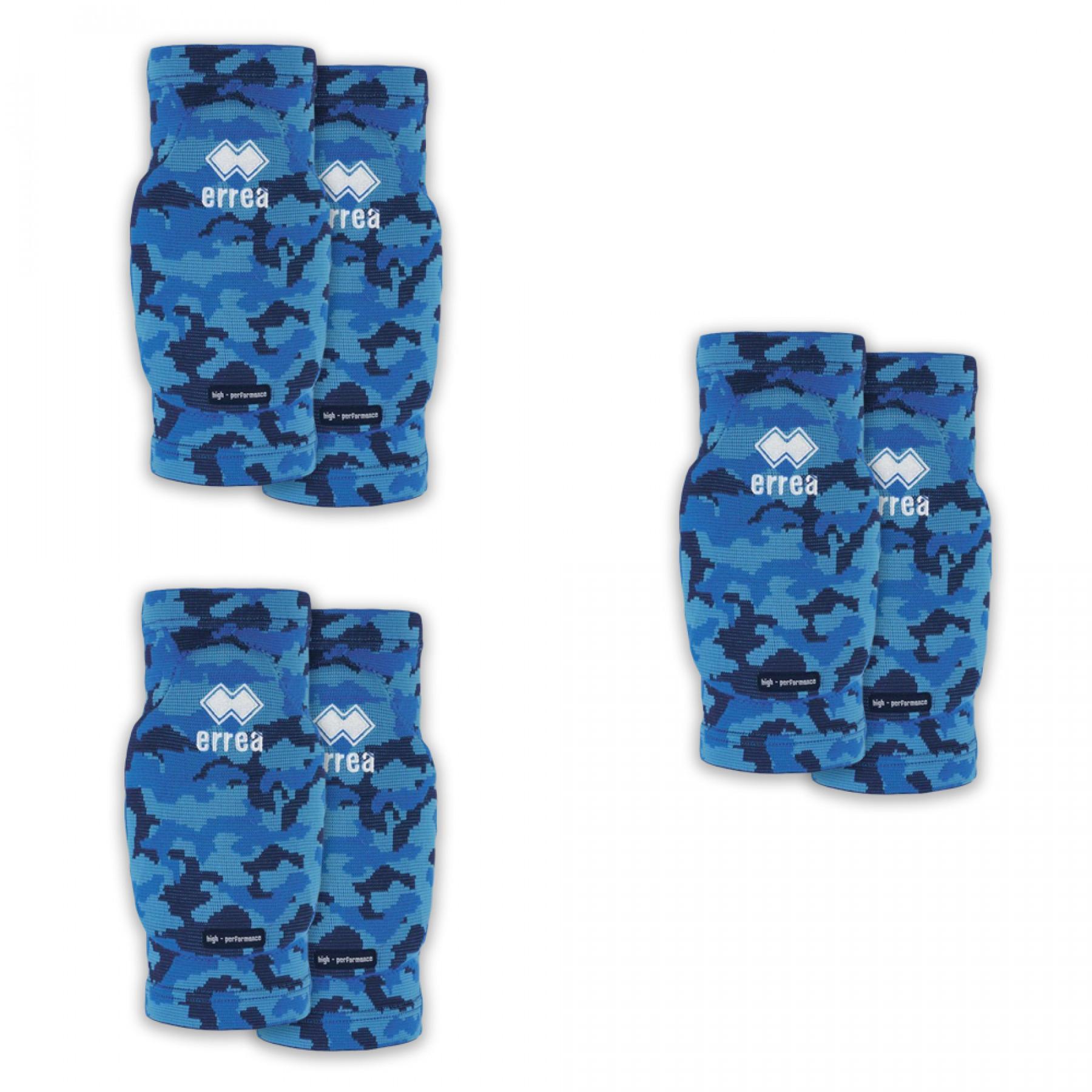 Förpackning med 3 par knäskydd Errea Tokio camouflage
