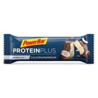 Förpackning med 30 bars PowerBar ProteinPlus Minerals - Coconut