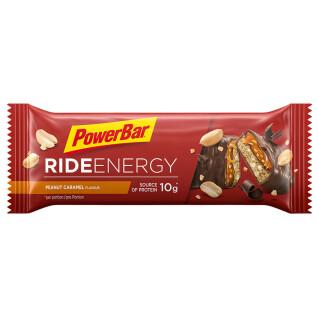 Förpackning med 18 bars PowerBar Ride – Peanut-Caramel