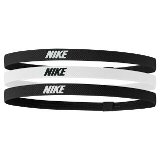 Set med 3 elastiska pannband för kvinnor Nike 2.0
