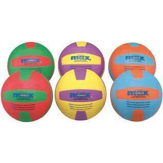 Förpackning med 6 volleybollar för barn Spordas Max