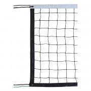 Volleybollträningsnät 9.50x1m pe flätad 3mm enkel mesh 100 stålkabel sporti france