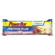 Förpackning med 30 bars PowerBar ProteinPlus L-Carnitin - Raspberry-Yoghurt