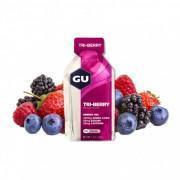 Förpackning med 24 geler Gu Energy 3 fruits rouges