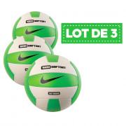 Förpackning med 3 ballonger Nike 1000 softset outdoor vert/blanc